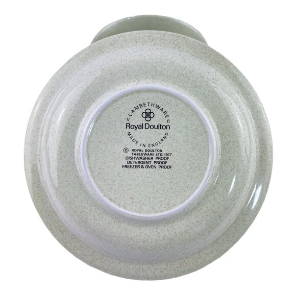 Royal Doulton Lambethware 3 Cup & Saucer Flat Bottom Cornwell L.S.1015 England - Picture 10 of 10